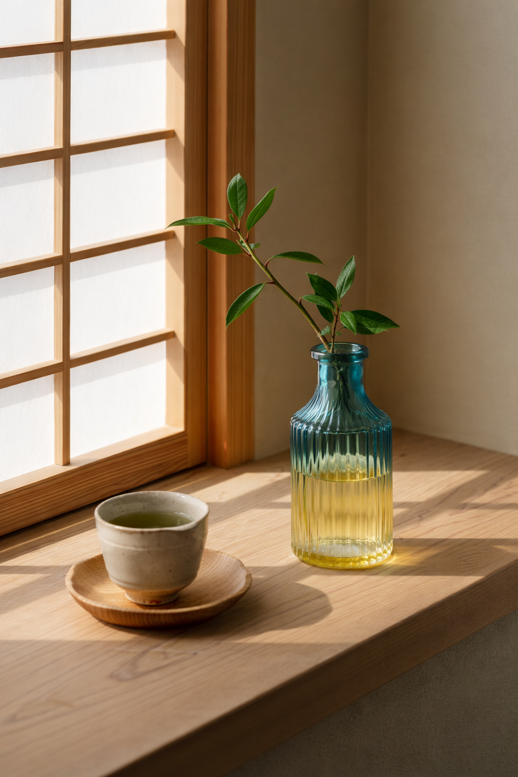 ガラス花瓶 一輪挿し グラデーションガラス 14cm | SANMU LIFE