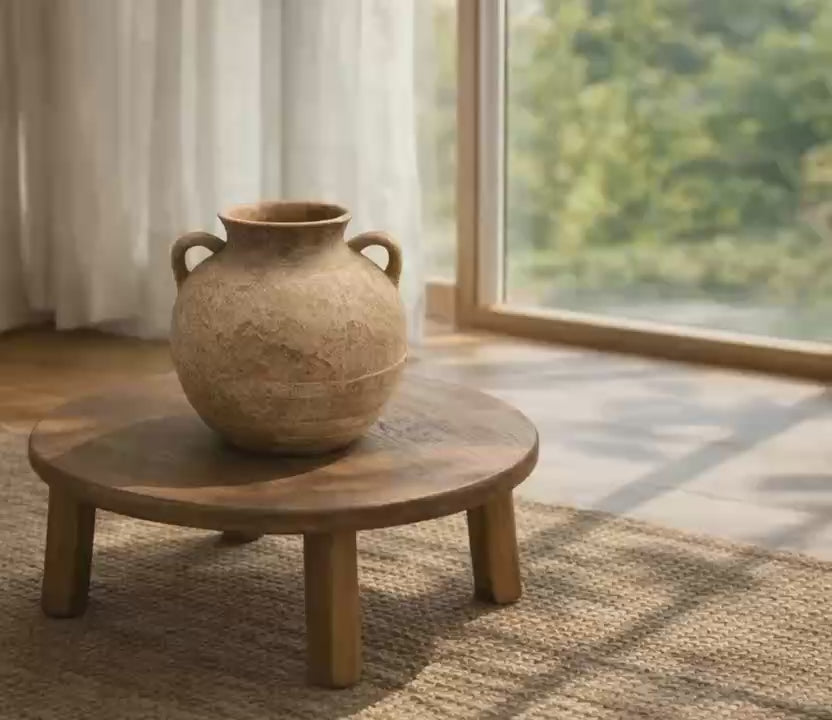 ナチュラル陶器花瓶 一輪挿し フラワーベース | SANMU LIFE